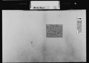 Arthur von Brauer, Paris, an Karl von Reck: Dank für ein Telegramm; Weiterleitung eines Briefes, 29.10.1894.