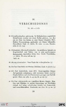 Verschiedenes (Nr. 86-116)
