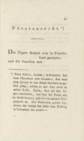 Fürstenrecht.