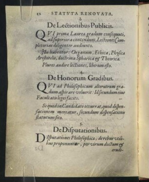 5. De Disputationibus.