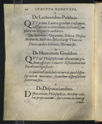 5. De Disputationibus.