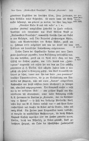 Neue Opern. "Waldmeisters Brautfahrt". Pierfons "Contarini".