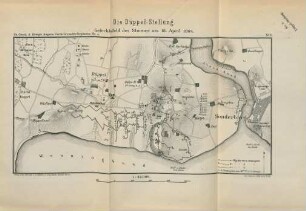 No. 3. Die Düppel-Stellung. Gefechtsfeld des Sturmes am 18. April 1864