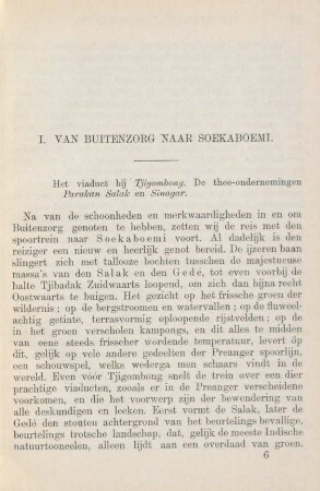 I. Van Buitenzorg naar Soekaboemi