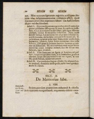 10-22, Sect. II. De Memoriae labe.