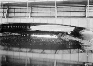 Bau der Leineflutbrücke bei Seelze/Mittellandkanal