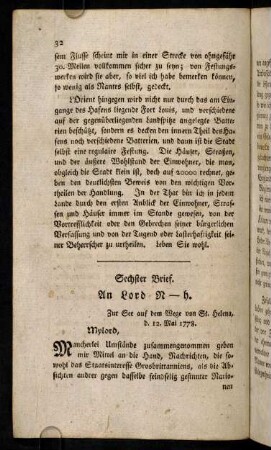 32-41, Sechster Brief; Siebenter Brief