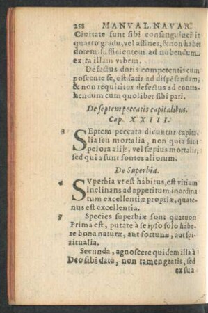 De septem peccatis capitalibus. Cap. XXIII.
