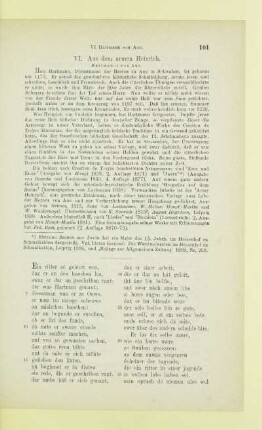 VI. Aus dem armen Heinrich