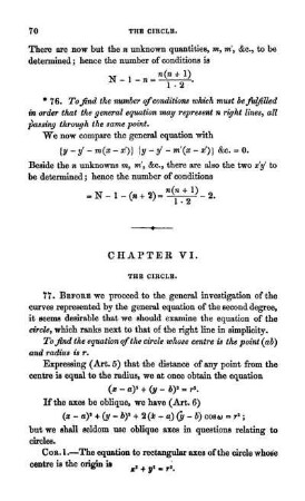 Chapter VI. The circle.