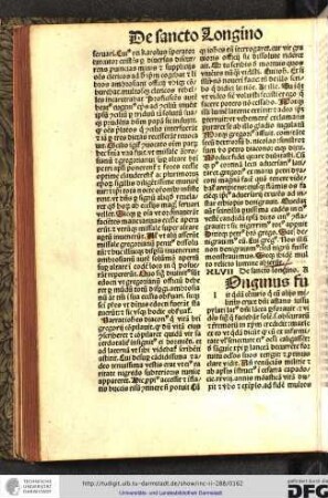 [Legenda] XLVII. De sancto Longino.