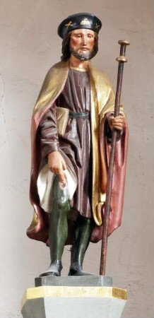 Geisenheimer Dreikönigsaltar — Die Heiligen Sebastian, Petrus und Rochus — Heiliger Andreas