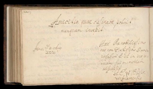 Eintrag (Jena, 02.08.1754) von W. Büsser
