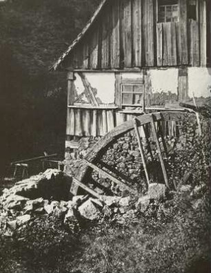 Pappritzmühle im Wachwitzgrund : Dresden-Rochwitz. Mühlrad der Pappritzmühle (erbaut ab 1640) im Wachwitzgrund