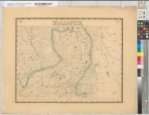 Nouvelle Carte de la Hollande, d'apres Krayenhoff et les meilleures cartes connues. 24 feuilles. Etablissement Géographique de Bruxelles, Fondé par Ph. Vander Maelen. Blatt 23. Helmont.