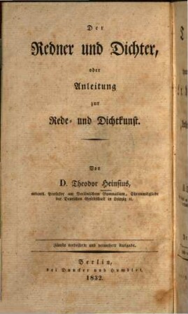 Teut oder theoretisch-praktisches Lehrbuch der gesammten deutschen Sprachwissenschaft, 4. Geschichte der Deutschen Literatur, oder der Sprach-, Dicht- und Redekunst der Deutschen, bis auf unsere Zeit