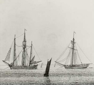 Meer mit Schiffen