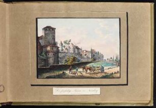Der fünfeckige Thurm in Nürnberg. - Burg Nürnberg, Nürnberg, Fünfeckturm
