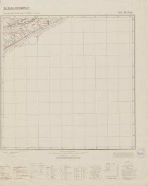 3051 Zachow, Topographische Karte 1:25000 (4cm - Karte)