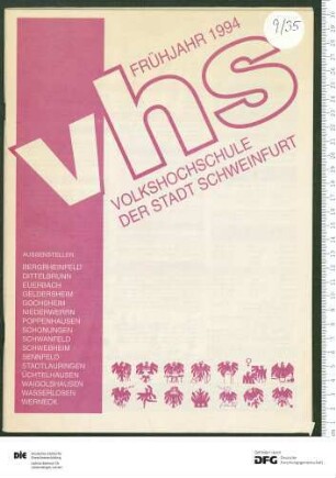 Programm 1. Semester 1994