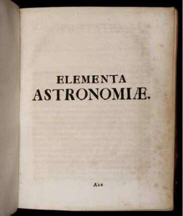 Elementa Astronomiae.