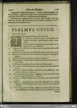 In Psalmum CXXXIX.[i.e. CXXXVIII.] Psalmus CXXXIX.[i.e. CXXXVIII.]