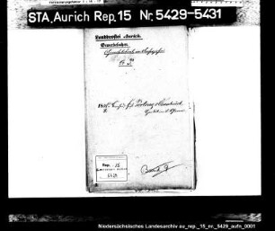 Hausierkonzessionen für Auswärtige: Bernhard Justus Portong aus Osnabrück, Handel mit Schirmen