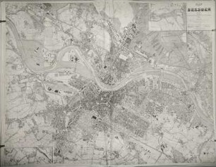 Plan von Dresden : Plan von Dresden. 1 : 10 000. Stadtvermessungsamt Dresden (Kießling), 30. Auflage 1916. Dresden: Stadtarchiv