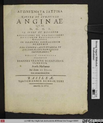 Agōnismata Iatrika De Natura Et Curatione Anginae