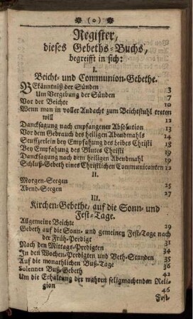 Register, dieses Gebeths-Buchs
