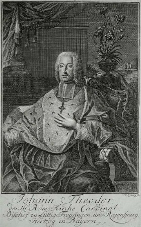 Johann Theodor von Bayern, Bischof von Regensburg, Freising und Lüttich, Kardinal