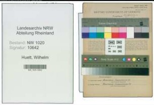 Entnazifizierung Wilhelm Huett , geb. 14.02.1905 (Krankenkasseninspektor)