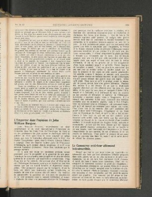 L'Empereur dans l'opinion de John William Burgess.