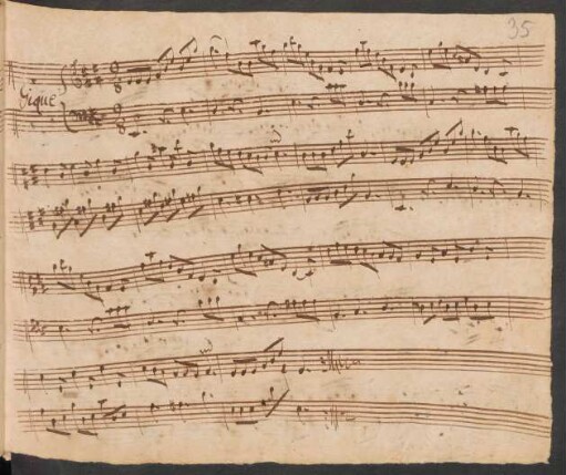 Giguen und Fughetten; cemb; E-Dur