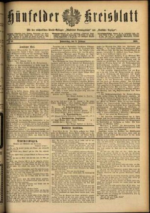 Ausgabe vom Donnerstag, den 08. Februar 1912.