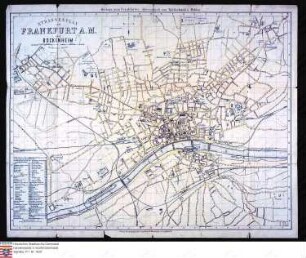 . Plan von Frankfurt: Stadtplan von Frankfurt