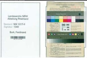 Entnazifizierung Ferdinand Burk , geb. 22.05.1905 (Maschinen-schlosser)