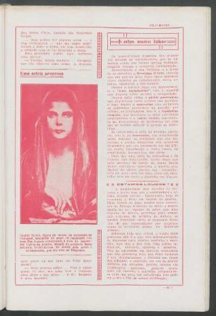 Uma actriz generosa : Beatriz Sevzik