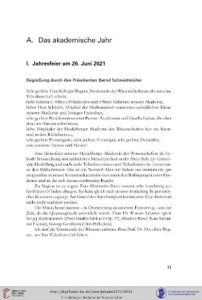 A. Das akademische Jahr