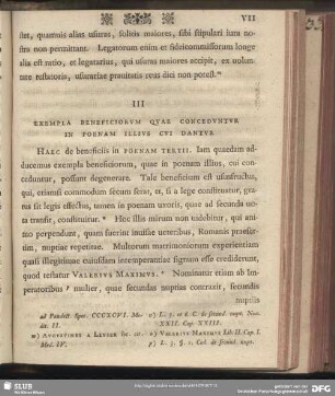 III Exempla Beneficiorum Quae Conceduntur In Poenam Illius Cui Dantur