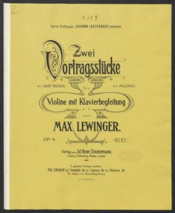 No. 1: Chant polonaise