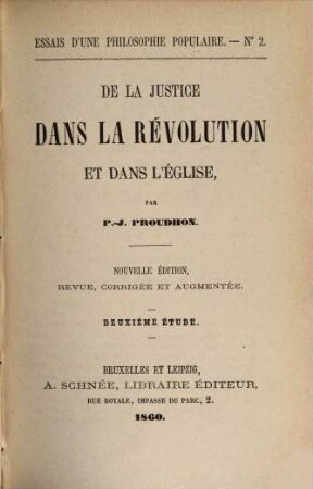 De la justice dans la révolution et dans l'église, 2. [Les personnes]