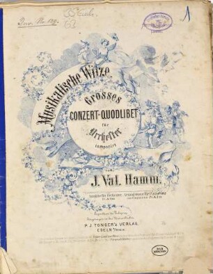 Musikalische Witze : grosses Conzert-Quodlibet für Orchester