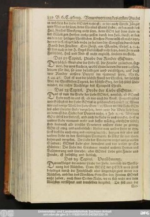 Das 28 Capitel. Probe der Liebe Gottes.