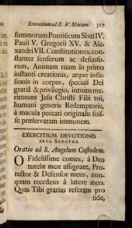 317-332, Oratio ad S. Angelum Custodem. ...