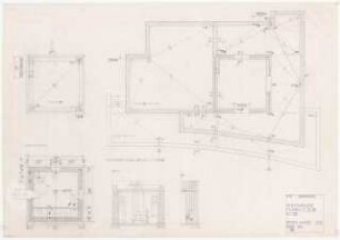 Wohnhaus Cave, Ios: Grundriss Obergeschoss, Schnitt 1:50
