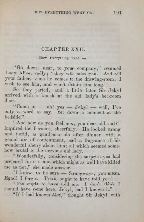 Chapter XXII. How everything went on