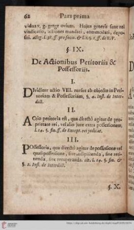 De Actionibus Petitoriis & Possessoriis