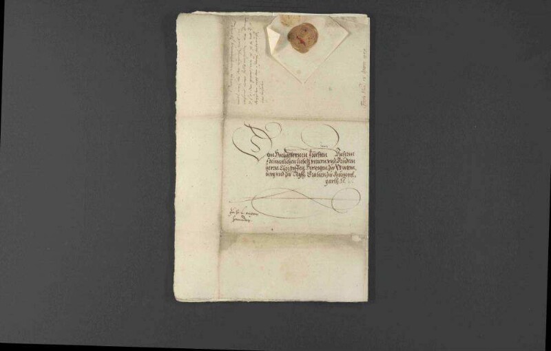 Pfalzgraf Wolfgang teil Herzog Christoph von Württemberg seine Vereinbarung mit Kaiser Ferdinand I. bezüglich einer Zollbefreiung mit.