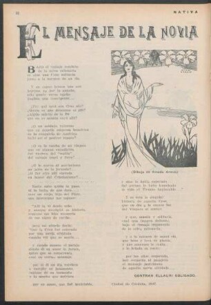 El mensaje de la novia